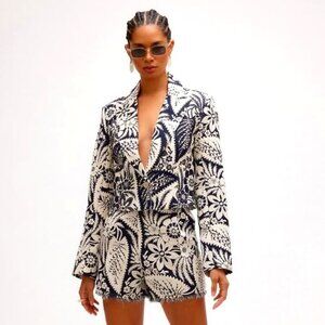 RG Kane Tropical Cropped Blazer